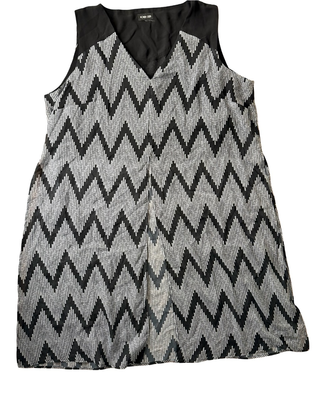 RONEN CHEN Sheer Mesh Tunic Top - Oversized Layering Cover Up